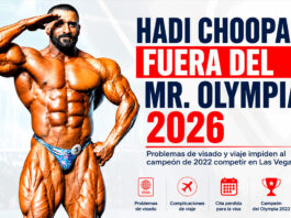 Hadi Choopan fuera del Mr. Olympia 2026