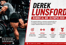 Derek Lunsford y su preparación para el Olympia 2026