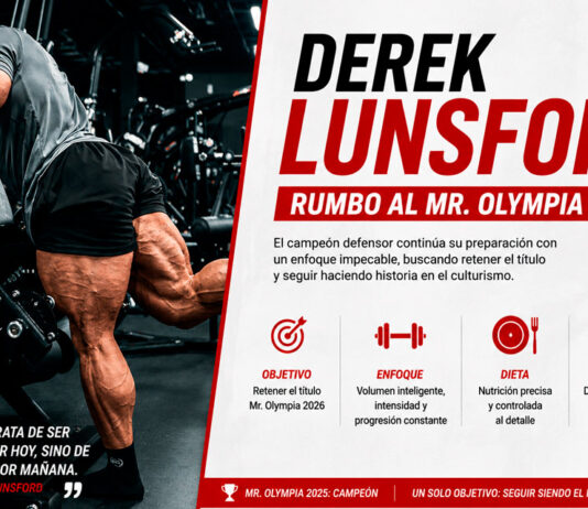 Derek Lunsford y su preparación para el Olympia 2026